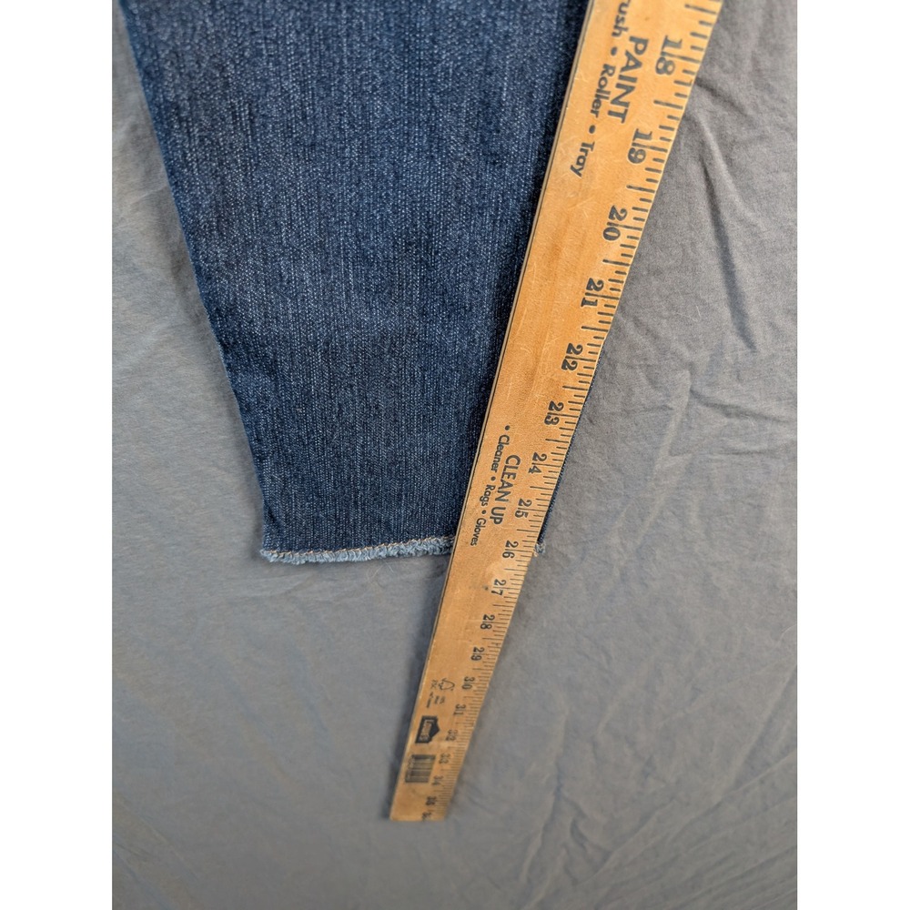 1822 Denim Womens 14W Blue Skinny Jeans‎ Raw Hem - Picture 4 of 9